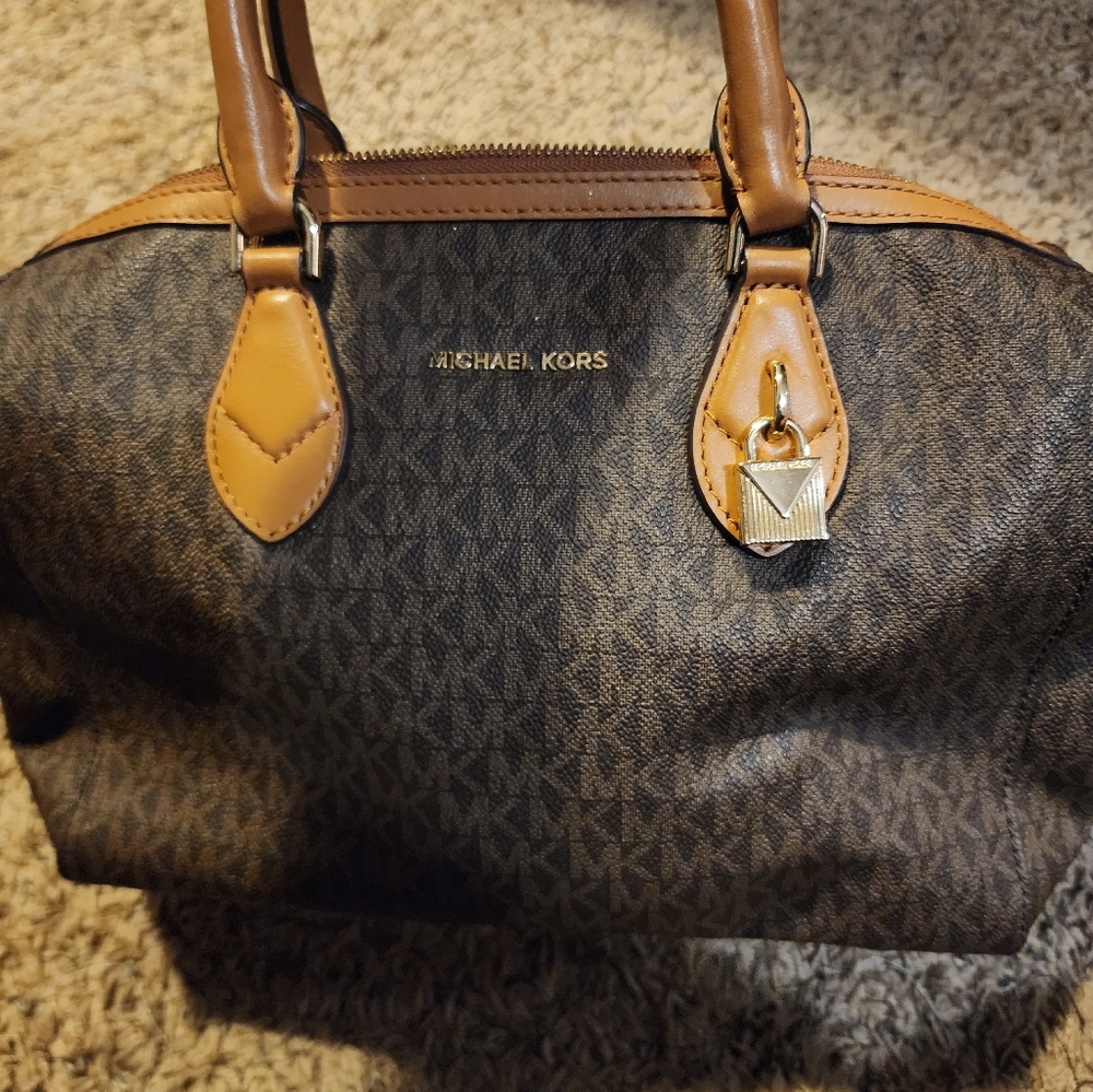 Michael Kors Brown and Tan Women's Bag
